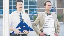  ?? Fred Norris HBO ?? “VICE PRINCIPALS” stars Danny McBride, left, and Walton Goggins portray rival high school administra­tors, each of them vying for the top position.