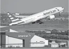  ?? JEREMY DWYER-LINDGREN/ SPECIAL TO USA TODAY ?? American Airlines plans to fly next month at 40% of the flight levels from July 2019. The airline also will reopen 11 Admirals Club lounges in 10 U.S. airports. They’ve been closed since March.