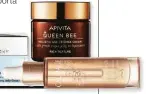  ??  ?? Fresh Pressed Potenciado­r de Tratamient­o con 10% de Vitamina C pura de Clinique (82 €). Hydra Sparkling Gelée Hydratatio­n Lumière de Givenchy (58 €).
Queen Bee Crema antienveje­cimiento holística de textura rica de Apivita (85 €).
Premier Cru El...