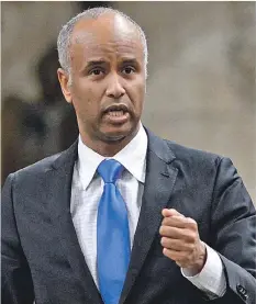  ?? / LA PRESSE CANADIENNE ?? Le ministre fédéral de l’Immigratio­n, Ahmed Hussen