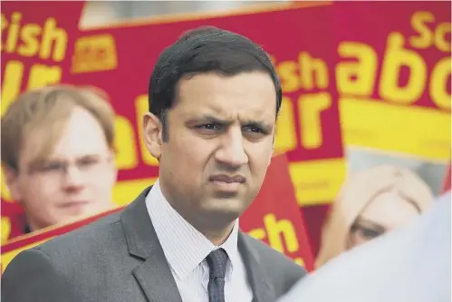  ?? PICTURE: JOHN DEVLIN ?? Anas Sarwar has yet to declare his intention to stand for the leadership, but he is widely expected to do so