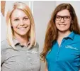  ?? Foto: Franziska Wittmann ?? Carina Wohlmuth (links) und Ramona Braun eröffnen eine Logopädie Praxis in Dasing.