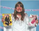  ??  ?? Ozzy Osbourne poses with copies of Circus, the magazine that employed Mark Weiss.