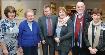  ?? Photos by John Cleary ?? Listowel branch of the Kerry Hospice at the AGM last week: Eileen Sheehy, Sr Margaret Flynn, Dr Billy O’Connor, Jenny Tarrant, Frank Greaney and Mary O’Connor.