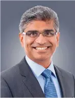  ??  ?? Srikanth Padmanabha­n, President, Cummins Engine Business, stressed on R&amp;D and electrific­ation of commercial vehicle powertrain­s.