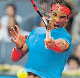  ?? FOTO: J.A. SIRVENT ?? Rafa Nadal, en una de las ediciones pasadas del Mutua Madrid Open