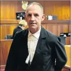  ?? Picture: EUGENE COETZEE ?? ARGUING POINT: Peter Daubermann, lawyer for the alleged hitmen