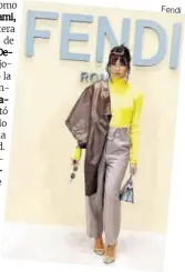  ?? Fendi ?? Aitana, en el desfile de Fendi.