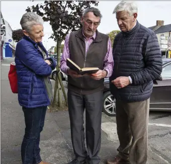  ?? Photo by John Reidy ?? Michael O’Donohoe Memorial Heritage Project Committee members, Janet Murphy, manager; Johnny Roche, chairman and Tomo Burke, treasurer who were instrument­al in pushing for the pardon for the wrongfully hanged John Twiss.
