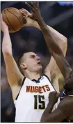 ?? (AP/Jed Jacobsohn) ?? Two-time reigning NBA MVP Nikola Jokic is expected to receive a supermax contract extension from the Denver Nuggets in the $260 million range.