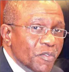  ??  ?? CBN Governor, Godwin Emefiele