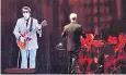  ??  ?? Double-take: ‘Roy Orbison’ performing during the In Dreams – Hologram UK tour