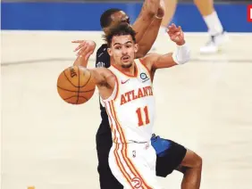  ?? AP ?? PUNTO FINAL
Eso buscan poner Trae Young y los Hawks de Atlanta sobre los Knicks de Nueva York esta noche.