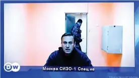  ??  ?? Alexei Navalny has been on a hunger strike for weeks
