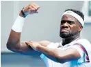  ?? Photo / Getty Images ?? Francis Tiafoe celebrates his win over fifth seed Kevin Anderson.