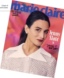  ?? ?? Cover of Marie Claire.