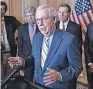  ?? J. SCOTT APPLEWHITE/ AP ?? Senate Minority Leader Mitch McConnell, R- Ky., told USA TODAY last week that a nationwide abortion ban was “possible.”