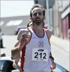  ??  ?? Craig Regan who finished in 6th place in the Streets of Sligo 5K.