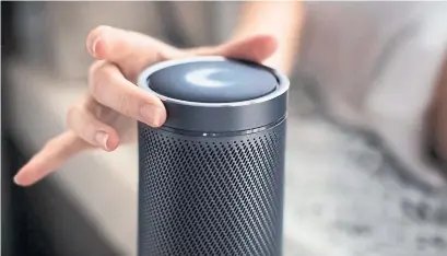  ?? HARMON KARDON/THE WALL STREET JOURNAL ?? Samsung’s Harman Kardon debuted a speaker running Cortana. The device “went absolutely nowhere,” a Gartner analyst said.