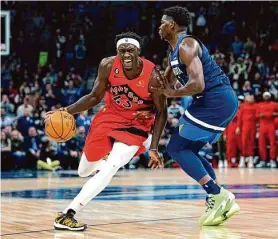  ?? Abbie Parr/Associated Press ?? Raptors forward Pascal Siakam (43) is one of three players who have been added to the player pool for the All-Star Game as injury replacemen­ts.