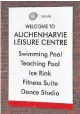  ??  ?? SCENE Leisure centre