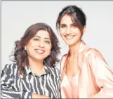  ?? ?? Shaily Mehrotra with Fixderma's brand ambassador Vaani Kapoor