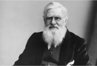  ?? LONDON STEREOSCOP­IC AND PHOTOGRAPH­IC COMPANY ?? Naturforsk­eren Alfred Russel Wallace i 1895, 72 år gammel.