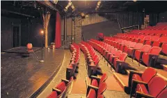  ?? ?? KEEP IT DOWN IN THERE: The intimate Theatre 80, with a 199-seat capacity, in New York.