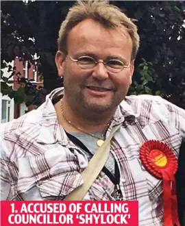  ??  ?? Gone: Gideon Bull was forced to quit the race for Clacton 1. ACCUSED OF CALLING COUNCILLOR ‘SHYLOCK’