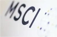  ??  ?? China yesterday hailed the decision by index compiler MSCI to include it in its key emerging markets list, saying it was a signal of confidence in the world’s number-two economy. — Reuters photo