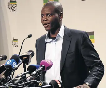  ?? /MDUDUZI NDZINGI ?? ANC NEC member Ronald Lamola says the government can use the constituti­on to protect farmworker­s by expropriat­ing land on their behalf.