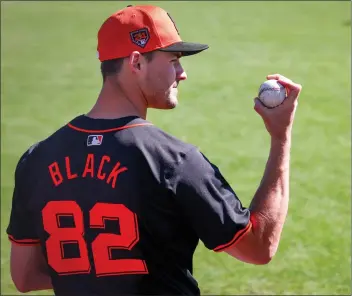  ?? RAY CHAVEZ — STAFF PHOTOGRAPH­ER ?? Mason Black has a 6.97spring ERA, but his ability to recover from a rough inning could get him a rotation spot.