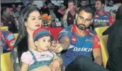  ??  ?? Mohammed Shami with his wife Hasin Jahan and daughter.