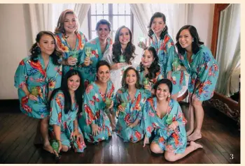  ??  ?? 3 Miren's family and friends dressing up: Aiai Garcia, Geri Camahort, Mara Reina, the bride, Gabrielle Cruz, Mariecris Romero, Ria Suarez, Mariana Chiongbian, Chaveli Head, Isabel Velasco, Ava Daza
3