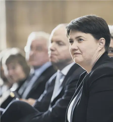  ??  ?? 0 Ruth Davidson was praised across the political spectrum for her honesty about her problems