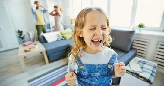  ?? ARCHIVO ?? kAlgunos niños pequeños pueden llegar a reproducir las conductas intensas de sus padres y liberan sus emociones con gritos.