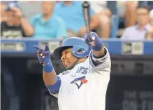  ?? DAN HAMILTON, USA TODAY SPORTS ?? Pending free agent Edwin Encarnacio­n has been putting up huge numbers for the first- place Blue Jays.