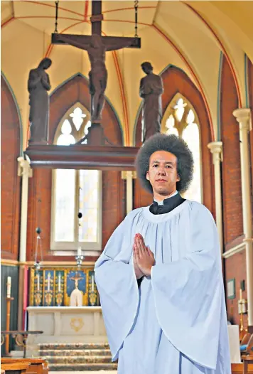  ?? ?? Calvin Robinson had spent two years at the University of Oxford training to become a priest, but his applicatio­n was turned down