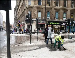  ??  ?? „ Non-food sales were hit by the ‘Beast from the East’ weather system.