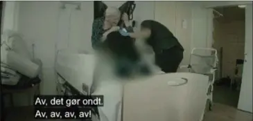  ?? FOTO: TV2 DOKUMENTAR ?? De skjulte optagelser viser, hvordan 90- årige Else blev udsat for et massivt plejesvigt på plejehjemm­et Kongsgårde­n i Aarhus.