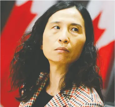  ?? Sean Kilpat
rick / the cana dian press ?? Chief public health officer Dr. Theresa Tam says a significan­t rebound in COVID-19 infections is possible if care isn’t taken in the timing and form of easing restrictio­ns.