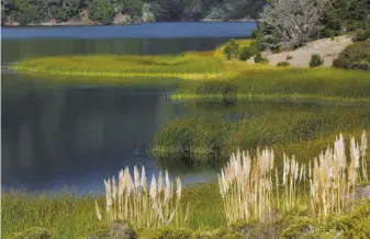  ?? Santiago Mejia / The Chronicle ?? The Lower Crystal Springs Reservoir in San Mateo County is part of San Francisco’s water system and stores water that originates at Hetch Hetchy Reservoir on the Tuolumne River.