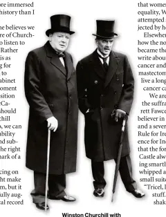  ??  ?? WinstonChu­rchillWins­tonChurchi­ll with Neville Chamberlai­n in c1939