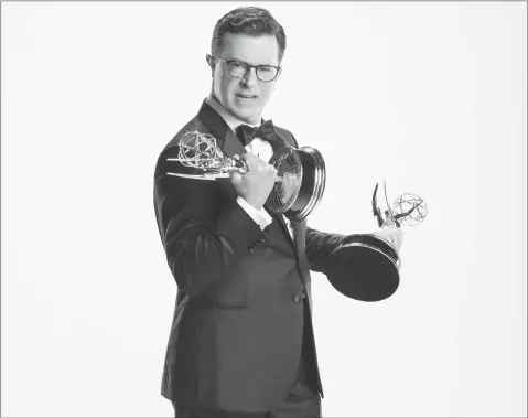  ??  ?? Stephen Colbert is set to host the 69th Annual Primetime Emmy Awards