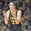  ?? ABBIE PARR ?? Caitlin Clark is a transcende­nt player who has a chance to make a deep impact in the WNBA.