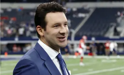  ?? Photograph: Michael Ainsworth/AP ?? CBS football analyst Tony Romo re-upped with the network for a reported $17m annually, a figure that will see him earn more than all but four active quarterbac­ks this season.