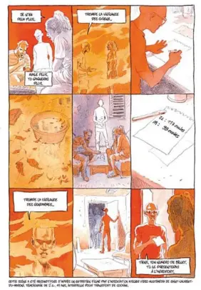  ?? ??  Extrait de la BD Sur la trace des mules paru dans La Revue dessinée
DC :