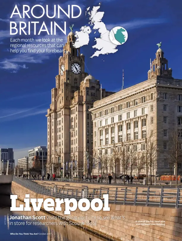  ??  ?? A view of the Pier Head area and the Royal Liver Building