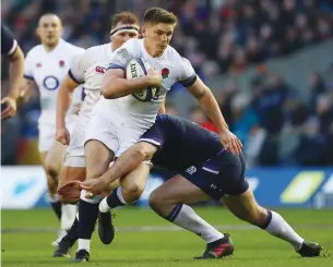  ??  ?? Only English starter: Owen Farrell