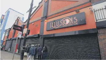  ??  ?? Illusions nightclub, in Holmeside, Sunderland.